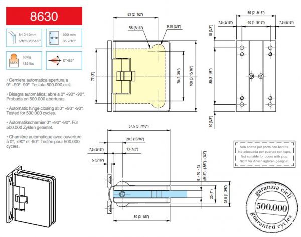 8630-13/Pant s aretací/nerez mat