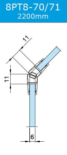 8PT8-70/71/6-8мм/2,2м  
