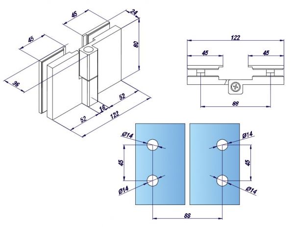 Z395102-R/CP. Pant sklo-sklo s funkcí zdvihu bez aretace/pravý/lesk