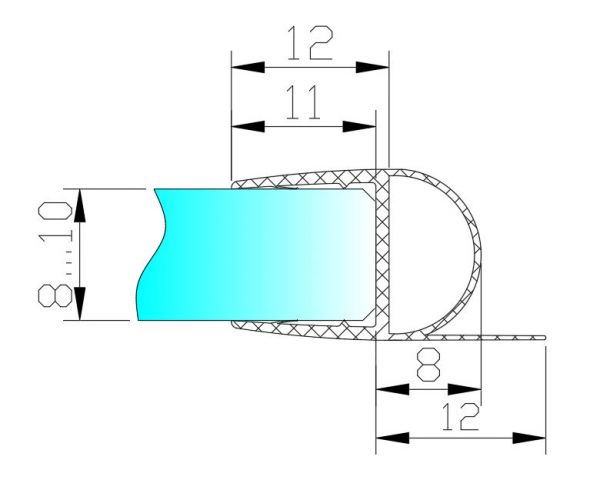 PS43M/8mm-2,5m