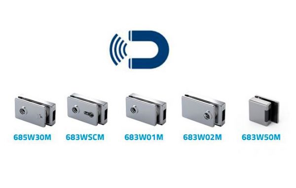 683W50M/Protikus na sklo pro magnetický zámek/nerez mat