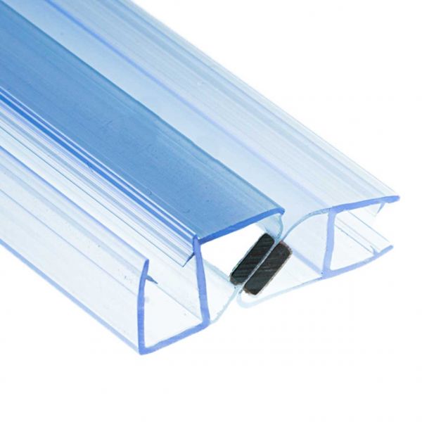 PS57M/8mm-2,5m/magnet bílý + transparentní silikon