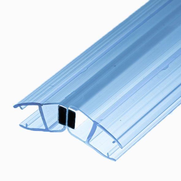 PS9M/8mm-2,5m/magnet bílý + transparentní silikon