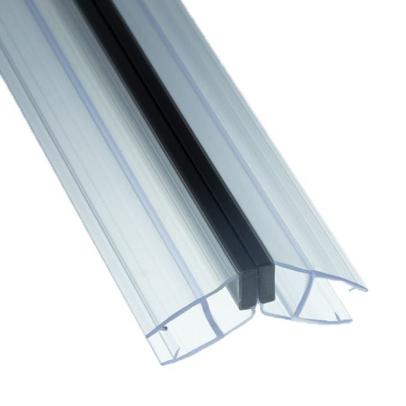 PS9M/8mm-2,5m/magnet černý + transparentní silikon