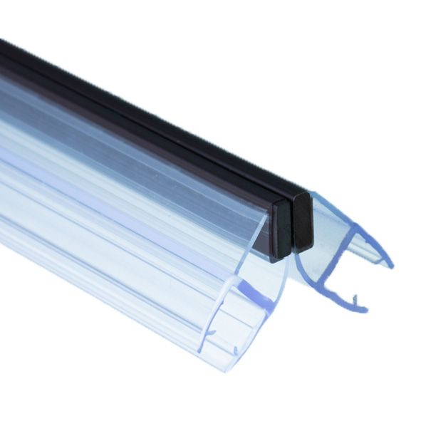 PS10M/8mm-2,5m/magnet černý + transparentní silikon