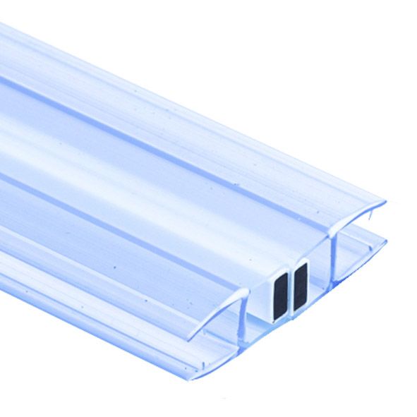 PS40M/8mm-2,5m/magnet bílý + transparentní silikon