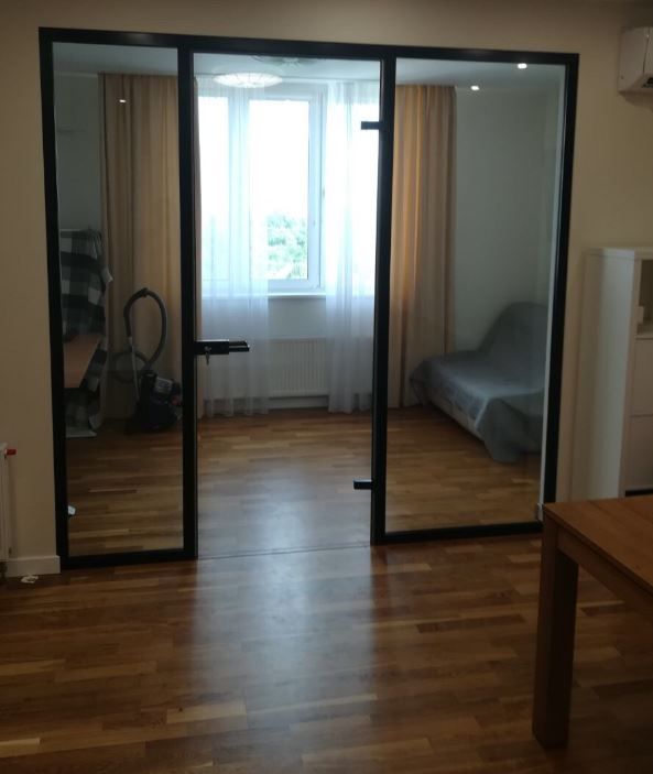 GS05/Hliníková zárubeň do skleněného otvoru/elox
