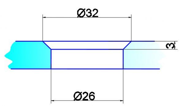 OFF1/6,5 mm/pro kužel