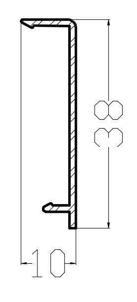KL40/Čelní krytka pro KR40/elox