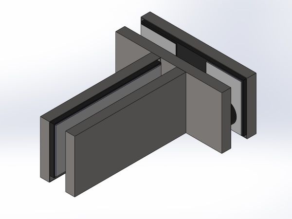 KPF584/konektor pro spojení s výztužným žebrem/nerez mat