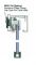NICE104-BA-DNW/Sada pro upevnění vodicí lišty GV100 ke sklu/6ks/elox