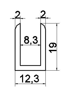 P02/8mm/hliník/lesk