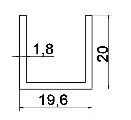 P20/Profil 20×19,6/elox