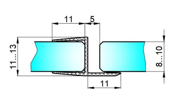 PS1-U/8mm-2,5m/ultra průhledný
