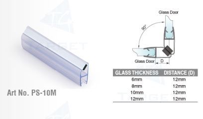 PS10M/6mm-2,5m/bílý magnet/průhledný silikon