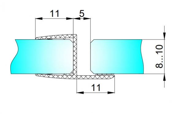 PS1-U/8mm-2,5m/ultra průhledný