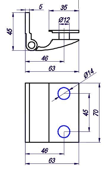 SH323/Pant stěna-sklo bez aretace/lesk