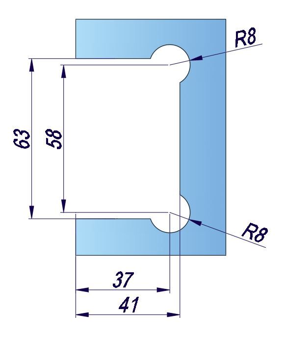 SHTB/lesk/pant stěna–sklo s aretací